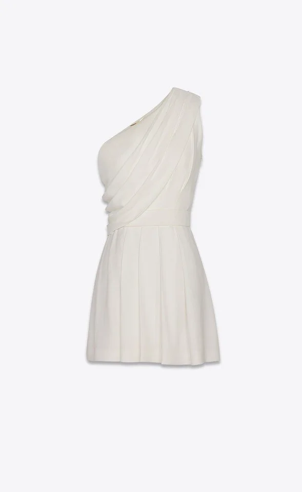 Saint laurent deals one shoulder dress